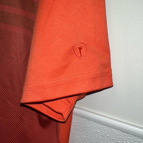 Men's Pro Tour Polo Shirt XXL Orange Red Short Sleeve Golf Casual - Picture 9 of 15